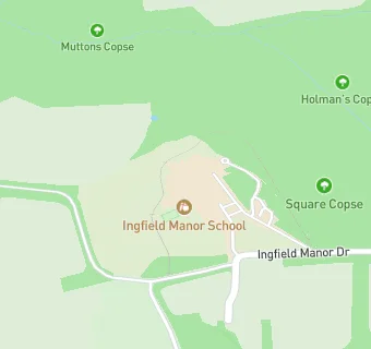 map for Ingfield Manor School