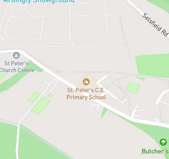 map for St Peter's CofE Primary School