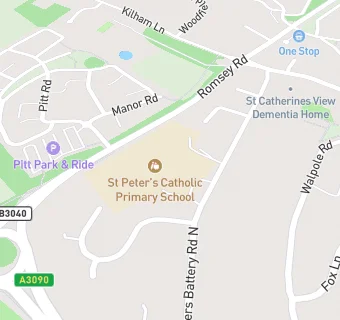 map for St Peters RC After School Club