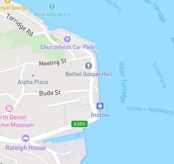 map for Appledore Flame Factory