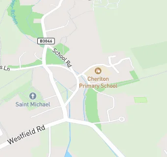 map for Cheriton Primary School