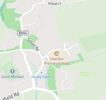 map for Cheriton Primary School