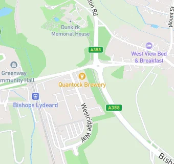 map for Quantock Brewery