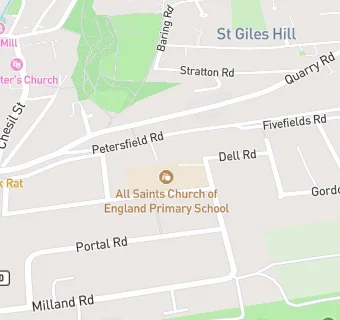 map for All Saints Church of England Primary School