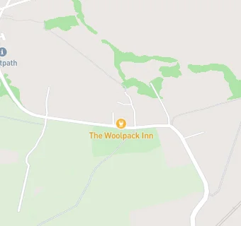 map for The Woolpack Inn