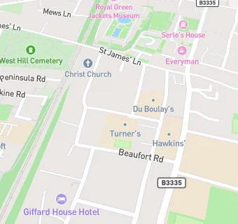 map for Winchester College Turner's