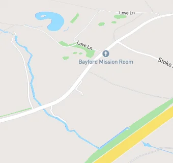 map for Luncheon Club at Bayford Village Hall