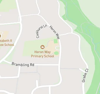 map for Heron Way Primary School