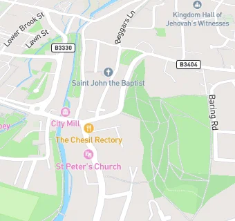 map for Chesil Dental Practice