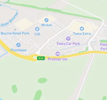 map for Premier Inn, Salisbury South Milford