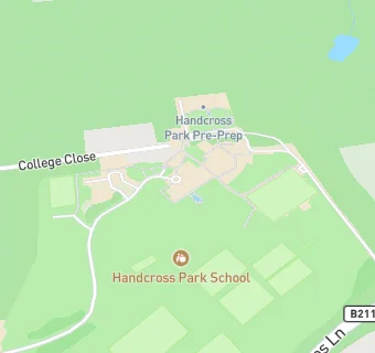 map for Handcross Park School