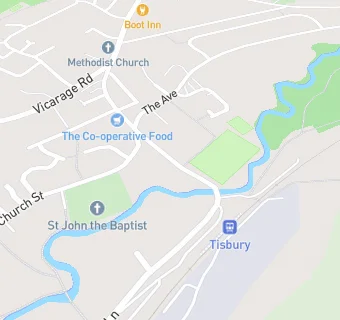 map for Tisbury Sports & Social Club