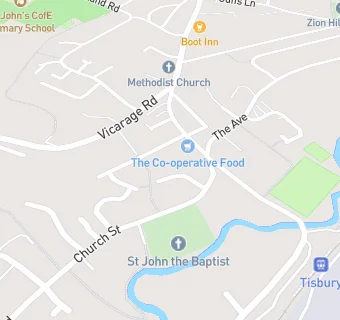 map for Tisbury Surgery