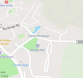 map for Hamstreet Surgery