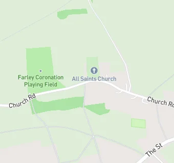 map for Farley All Saints Church of England Primary School