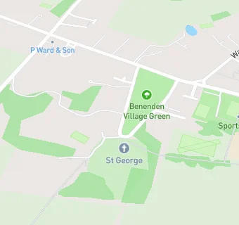 map for Benenden Church of England Primary School