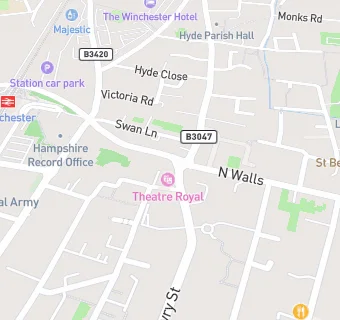 map for Theatre Royal Winchester Cafe Bar