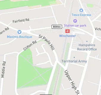 map for St Paul's Surgery