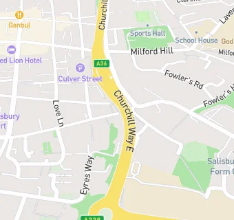 map for St Ann Street Surgery (Three Chequers Medical Practice)