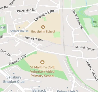 map for St Martin's CofE Voluntary Aided Primary School