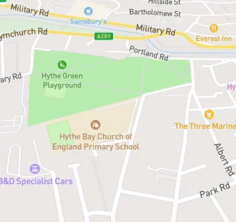 map for Hythe Community School