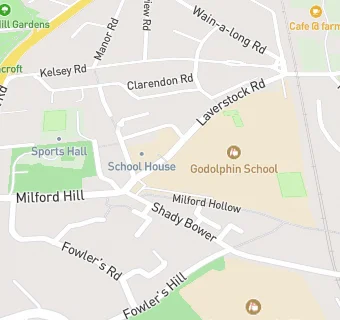 map for Chartwells at Godolphin School