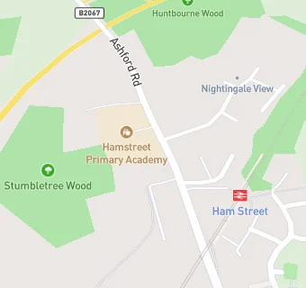 map for Hamstreet Primary School