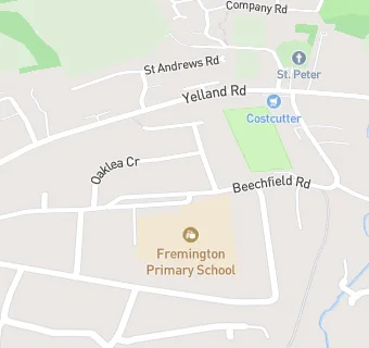 map for Fremington Primary School