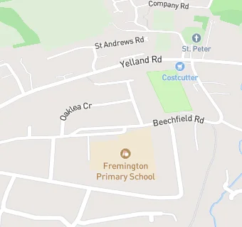 map for Fremington Community Primary School