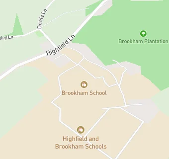 map for Brookham School