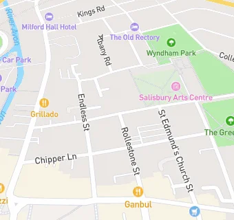 map for Salisbury Arts Centre Cafe