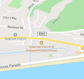 map for Seabrook Church of England Primary School