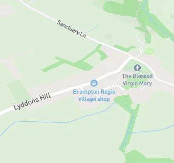 map for Brompton Regis Village Shop