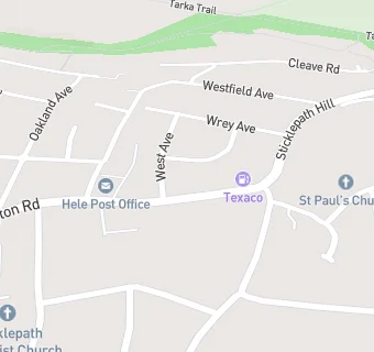 map for Wrey Arms Inn