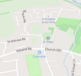 map for St Peters Church Hall