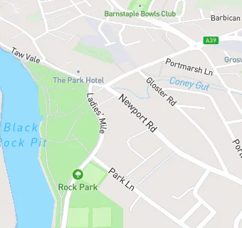 map for Rock Park Bowling Club