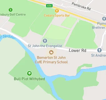 map for Bemerton St John Church of England Aided Primary School