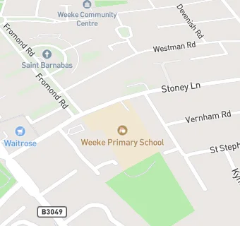 map for Weeke Primary School