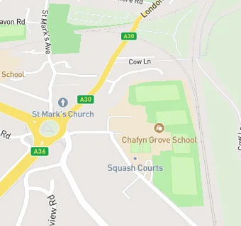 map for Chafyn Grove School