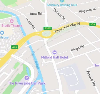 map for Milford Hall Hotel