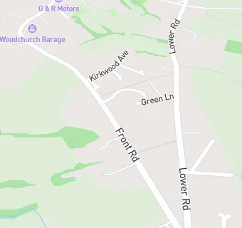 map for Woodchurch Surgery