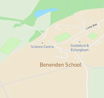 map for Benenden Girls School