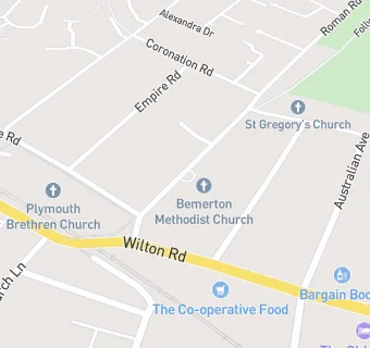 map for Bemerton Methodist Church