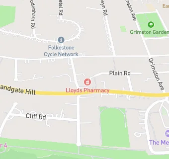 map for Sandgate Road Surgery