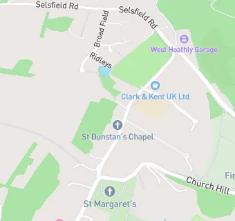 map for St Dunstan's Chapel, West Hoathley