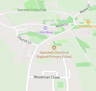 map for Sparsholt Church of England Primary School