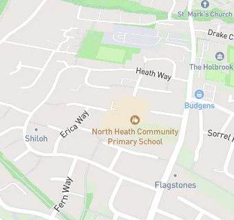 map for North Heath Community Primary School