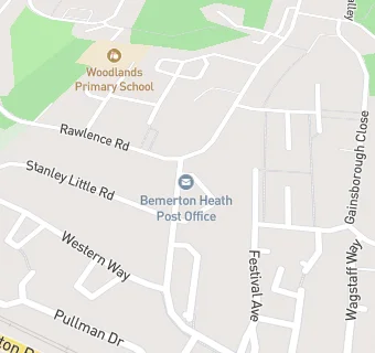 map for Bemerton Heath Surgery