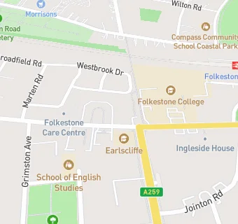 map for Earlscliffe (Sussex Summer Schools Ltd)