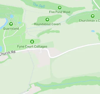 map for Fyne Court (National Trust)